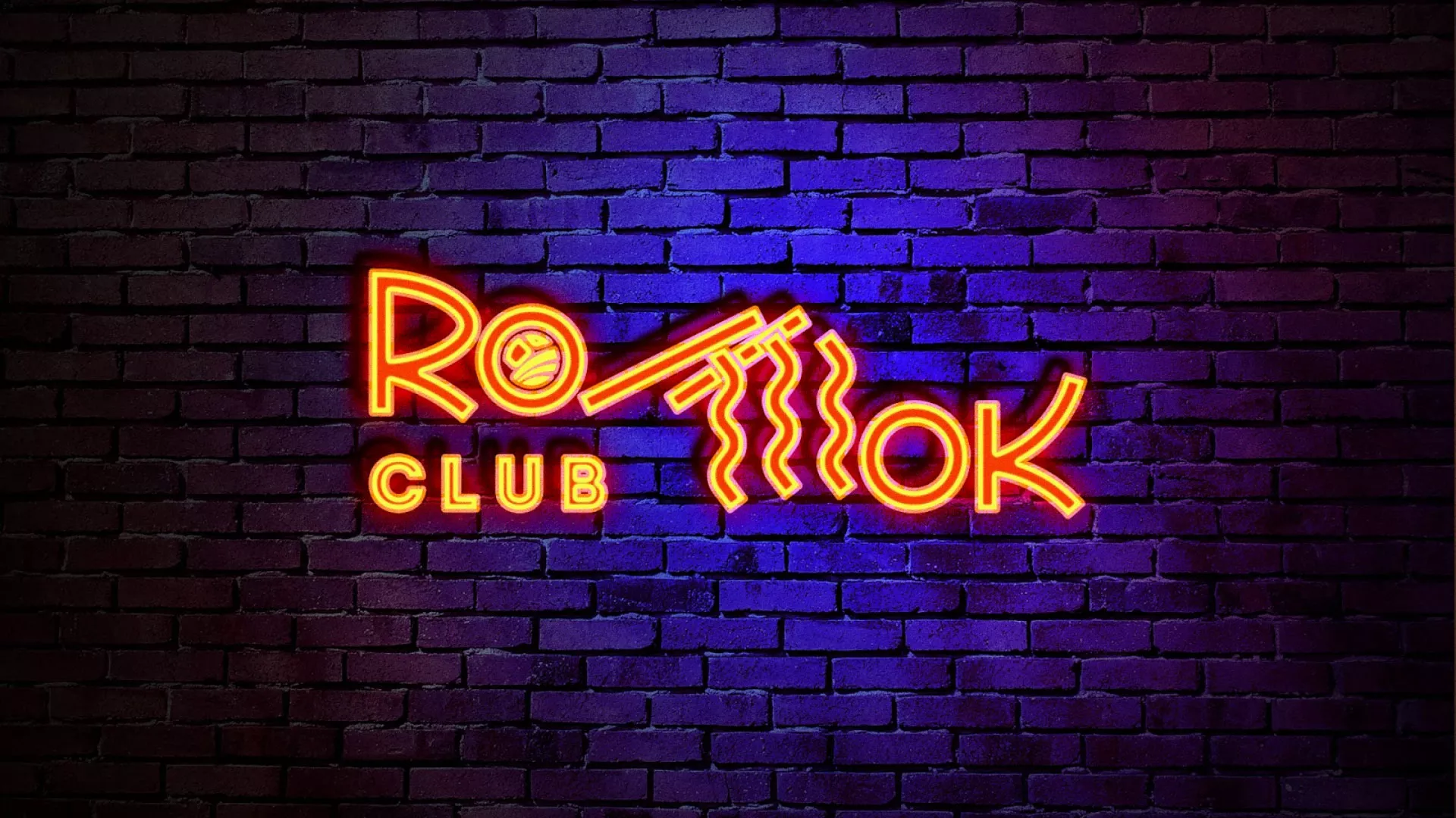 Разработка интерьерной вывески суши-бара «Roll Wok Club» в Шарыпово